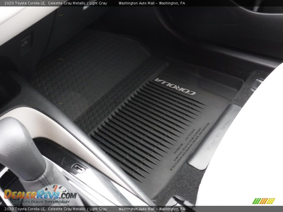 2020 Toyota Corolla LE Celestite Gray Metallic / Light Gray Photo #22