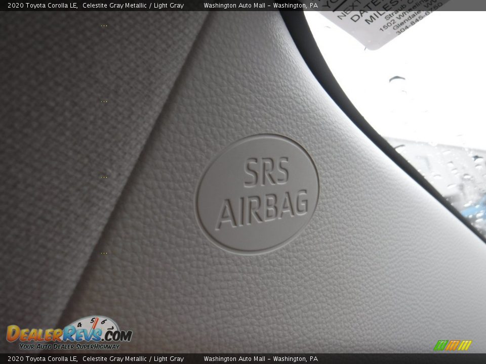 2020 Toyota Corolla LE Celestite Gray Metallic / Light Gray Photo #23