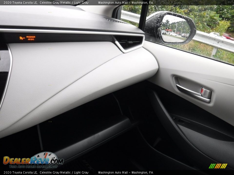 2020 Toyota Corolla LE Celestite Gray Metallic / Light Gray Photo #25