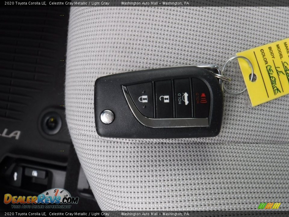 2020 Toyota Corolla LE Celestite Gray Metallic / Light Gray Photo #28
