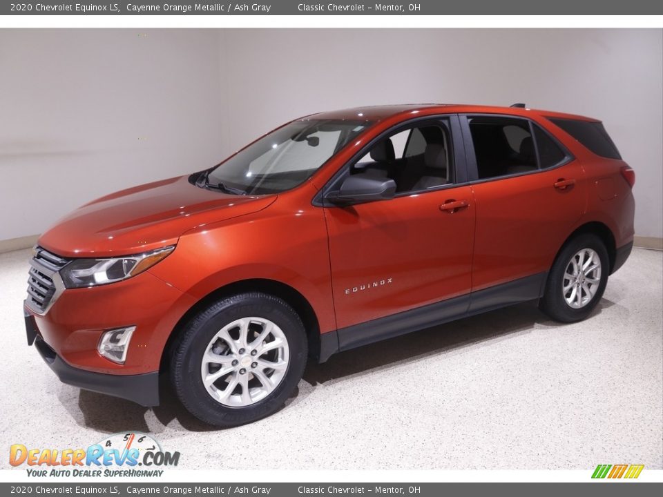 2020 Chevrolet Equinox LS Cayenne Orange Metallic / Ash Gray Photo #3