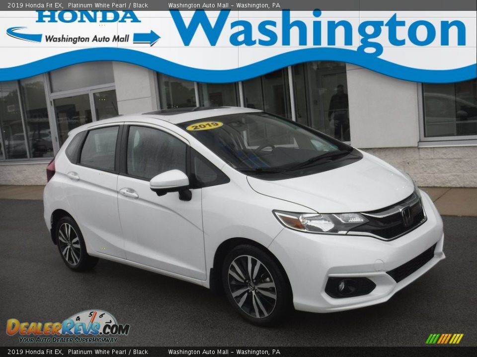 2019 Honda Fit EX Platinum White Pearl / Black Photo #1