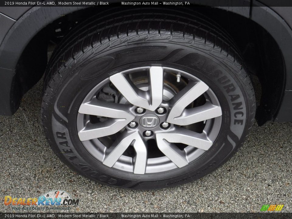 2019 Honda Pilot EX-L AWD Modern Steel Metallic / Black Photo #4