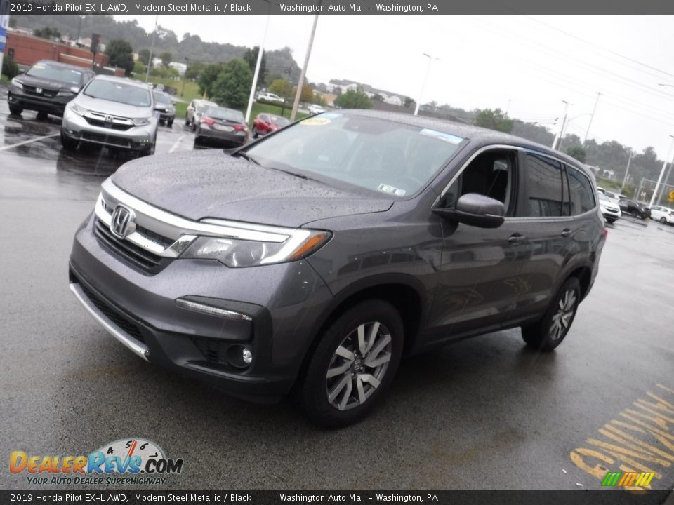 2019 Honda Pilot EX-L AWD Modern Steel Metallic / Black Photo #6
