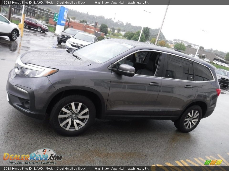 2019 Honda Pilot EX-L AWD Modern Steel Metallic / Black Photo #7