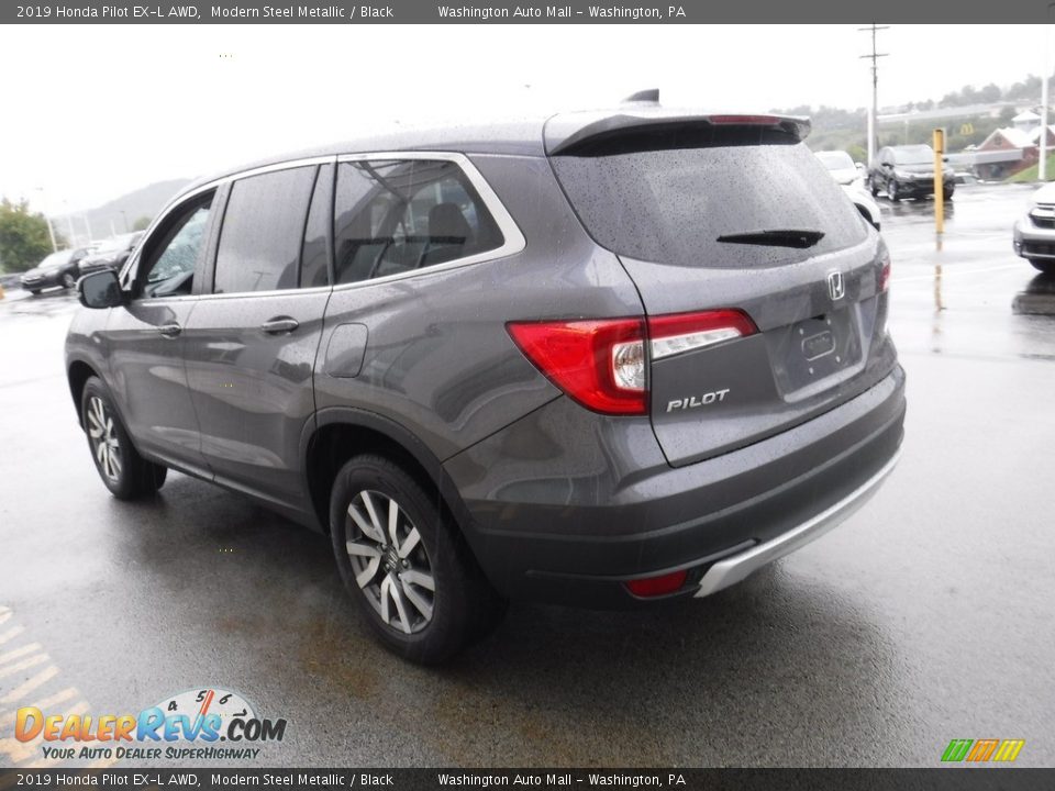2019 Honda Pilot EX-L AWD Modern Steel Metallic / Black Photo #8