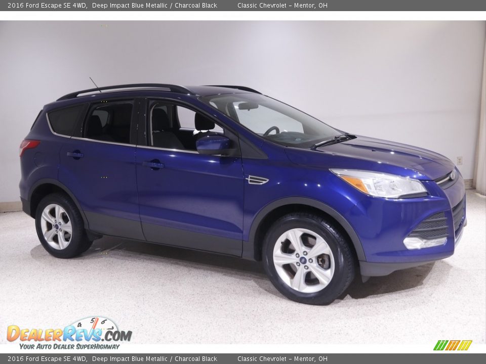 2016 Ford Escape SE 4WD Deep Impact Blue Metallic / Charcoal Black Photo #1