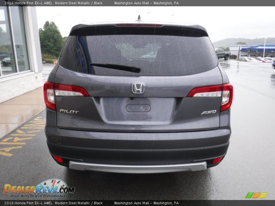 2019 Honda Pilot EX-L AWD Modern Steel Metallic / Black Photo #9