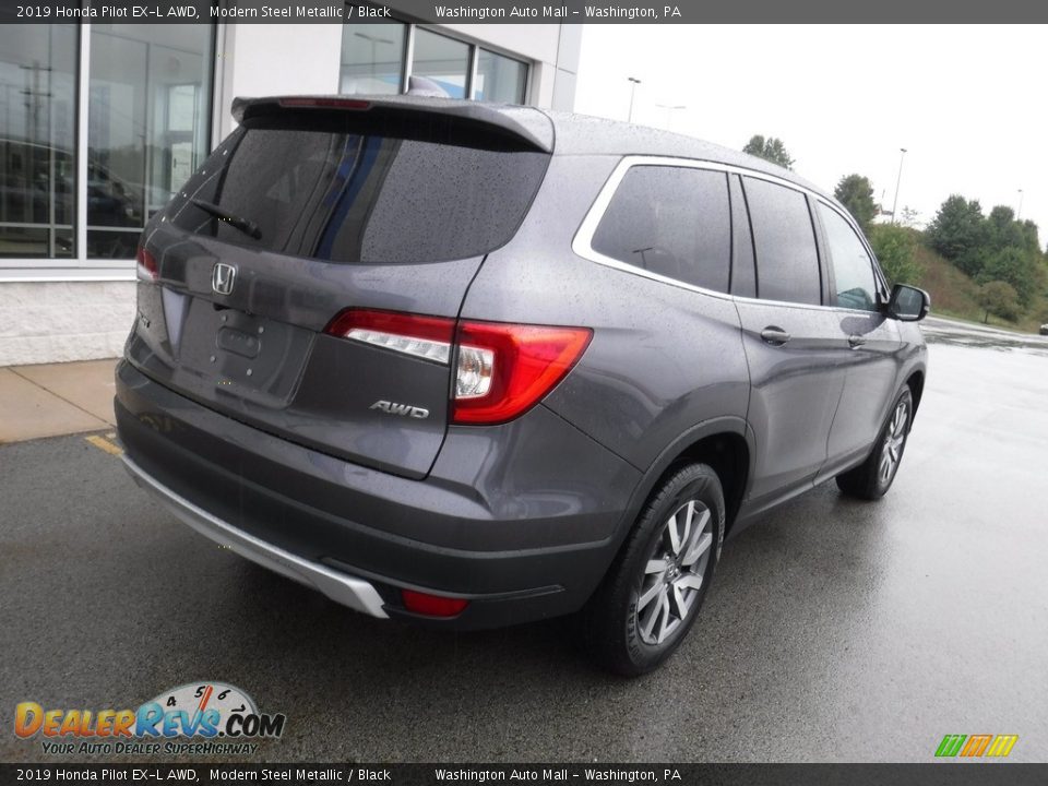 2019 Honda Pilot EX-L AWD Modern Steel Metallic / Black Photo #10