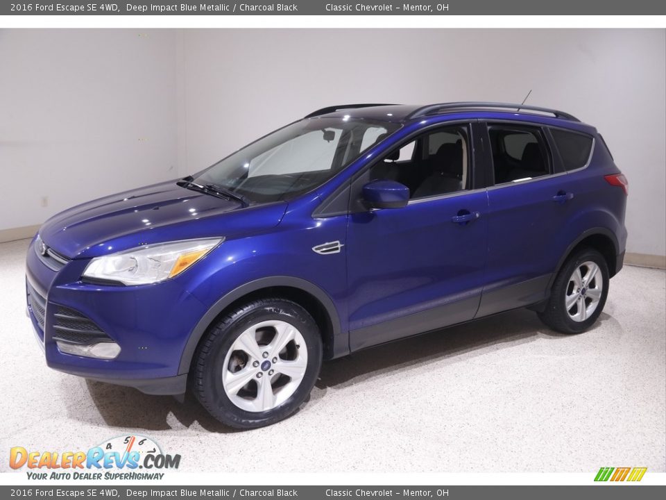 2016 Ford Escape SE 4WD Deep Impact Blue Metallic / Charcoal Black Photo #3