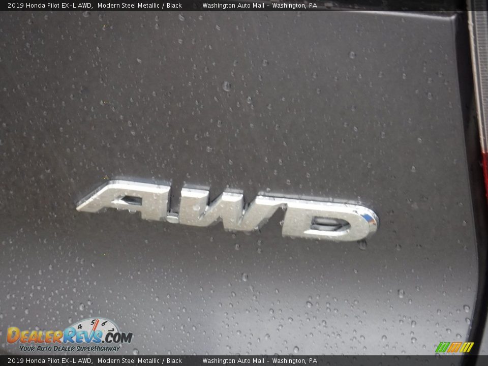 2019 Honda Pilot EX-L AWD Modern Steel Metallic / Black Photo #11