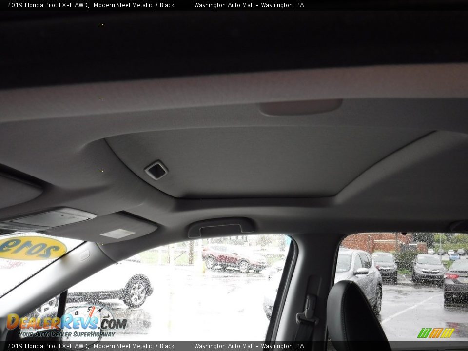 2019 Honda Pilot EX-L AWD Modern Steel Metallic / Black Photo #12