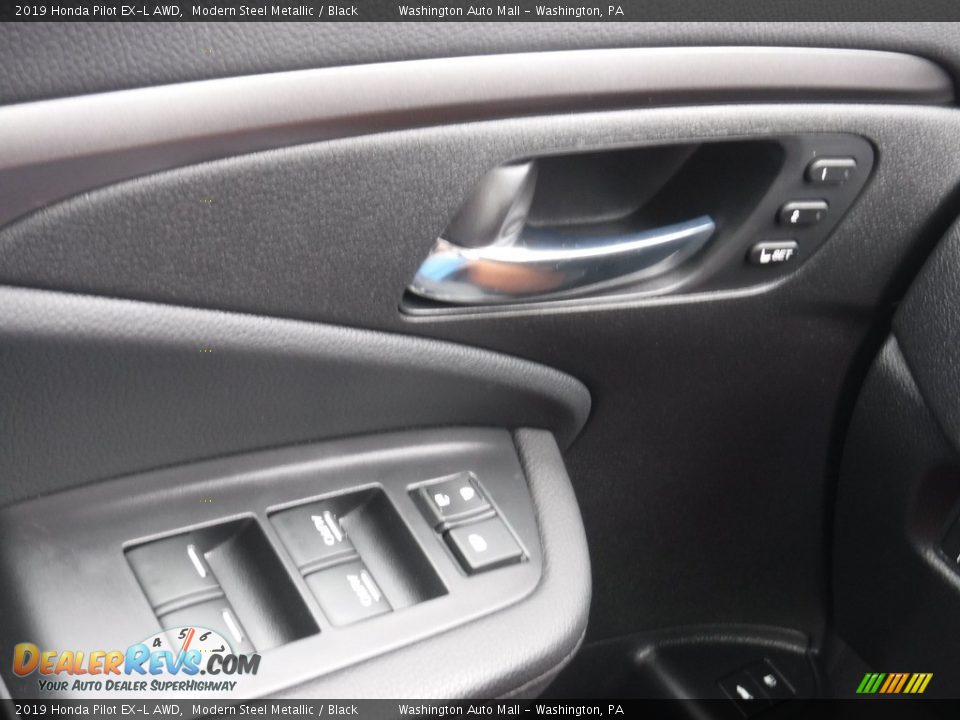 2019 Honda Pilot EX-L AWD Modern Steel Metallic / Black Photo #13