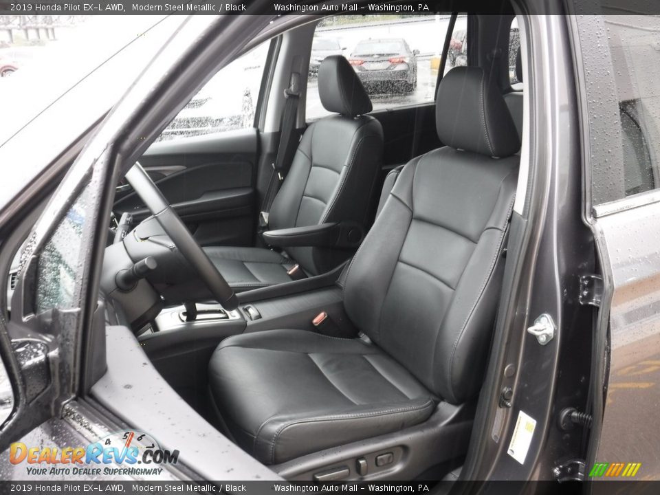 2019 Honda Pilot EX-L AWD Modern Steel Metallic / Black Photo #15