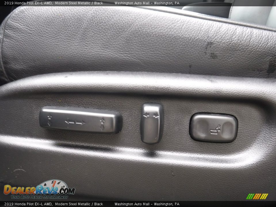 2019 Honda Pilot EX-L AWD Modern Steel Metallic / Black Photo #16