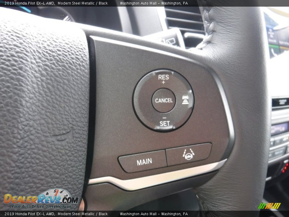 2019 Honda Pilot EX-L AWD Modern Steel Metallic / Black Photo #26