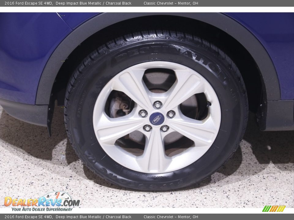 2016 Ford Escape SE 4WD Deep Impact Blue Metallic / Charcoal Black Photo #22