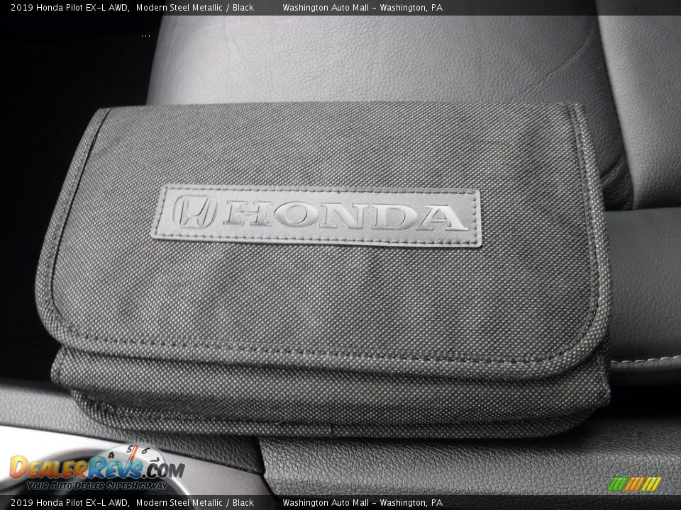 2019 Honda Pilot EX-L AWD Modern Steel Metallic / Black Photo #36