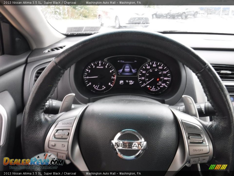 2013 Nissan Altima 3.5 SL Super Black / Charcoal Photo #25