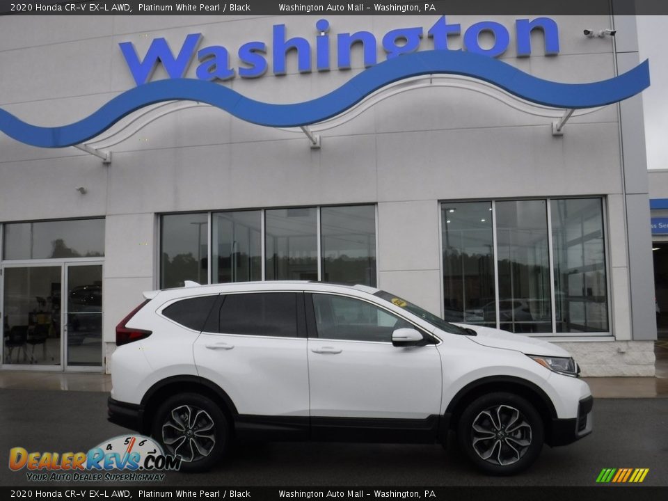 2020 Honda CR-V EX-L AWD Platinum White Pearl / Black Photo #2