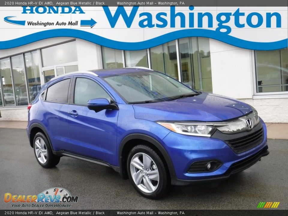 2020 Honda HR-V EX AWD Aegean Blue Metallic / Black Photo #1