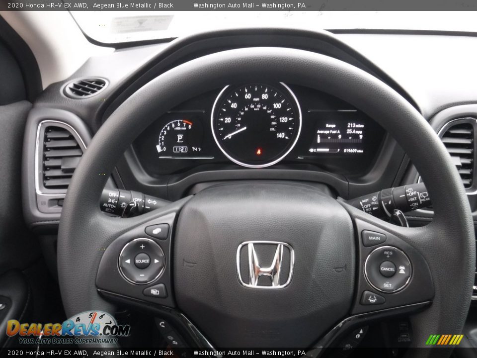 2020 Honda HR-V EX AWD Aegean Blue Metallic / Black Photo #22