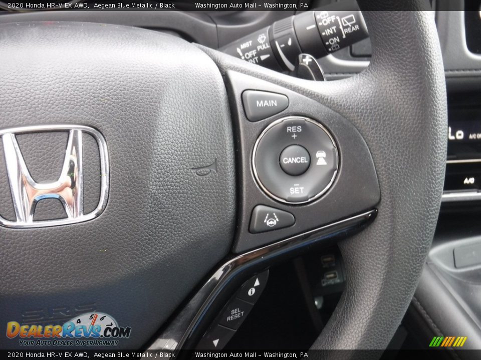 2020 Honda HR-V EX AWD Aegean Blue Metallic / Black Photo #24