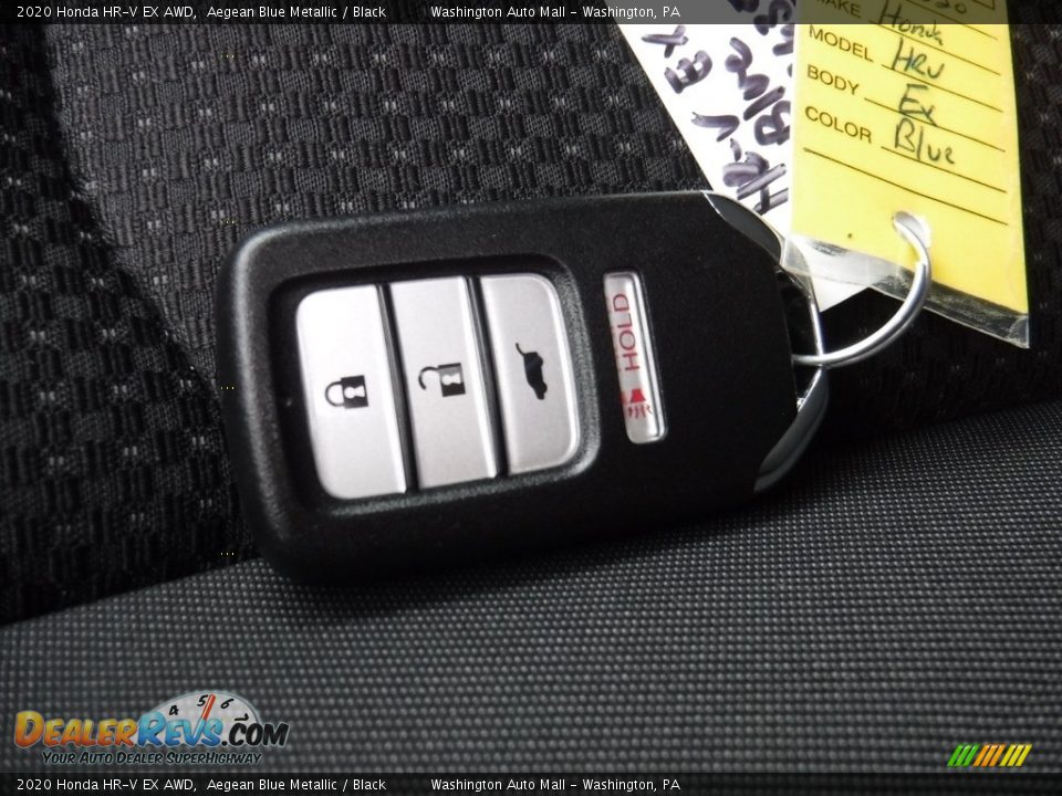 2020 Honda HR-V EX AWD Aegean Blue Metallic / Black Photo #31