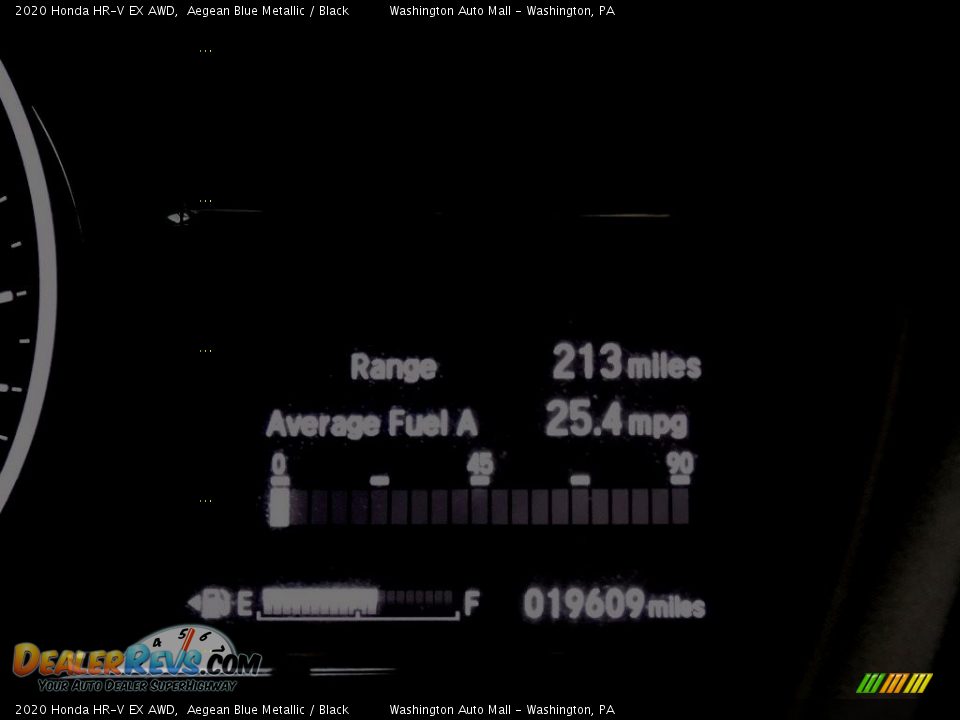2020 Honda HR-V EX AWD Aegean Blue Metallic / Black Photo #33