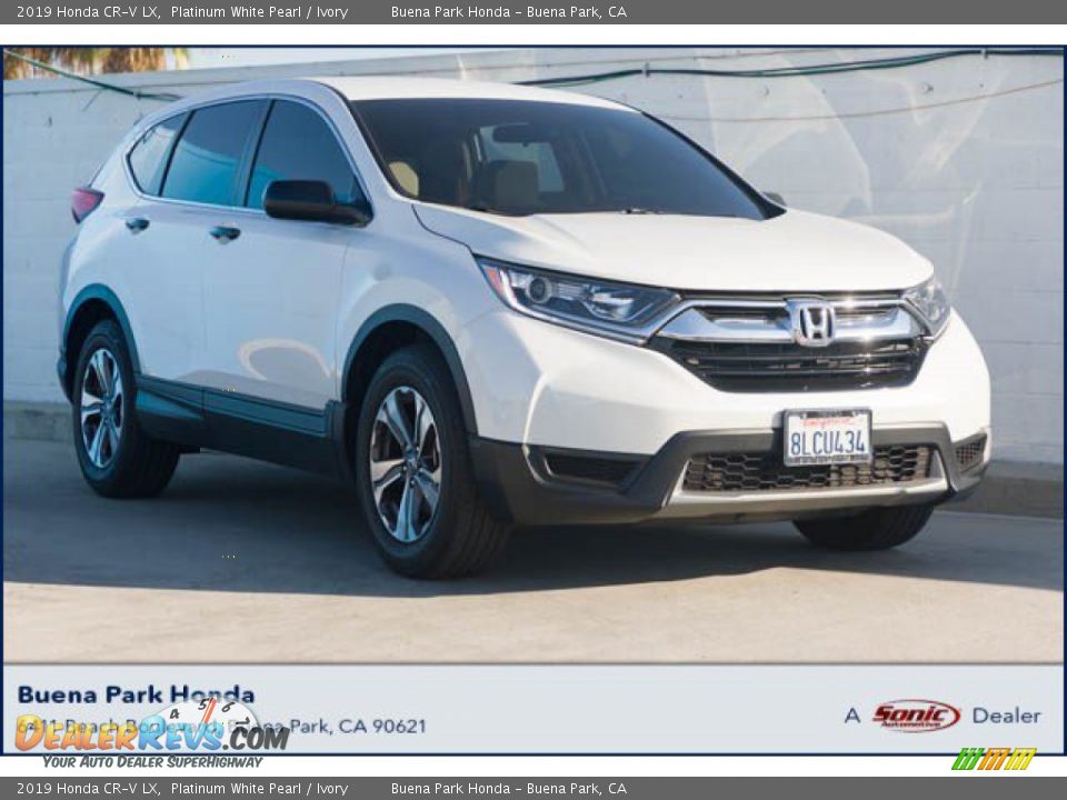 2019 Honda CR-V LX Platinum White Pearl / Ivory Photo #1