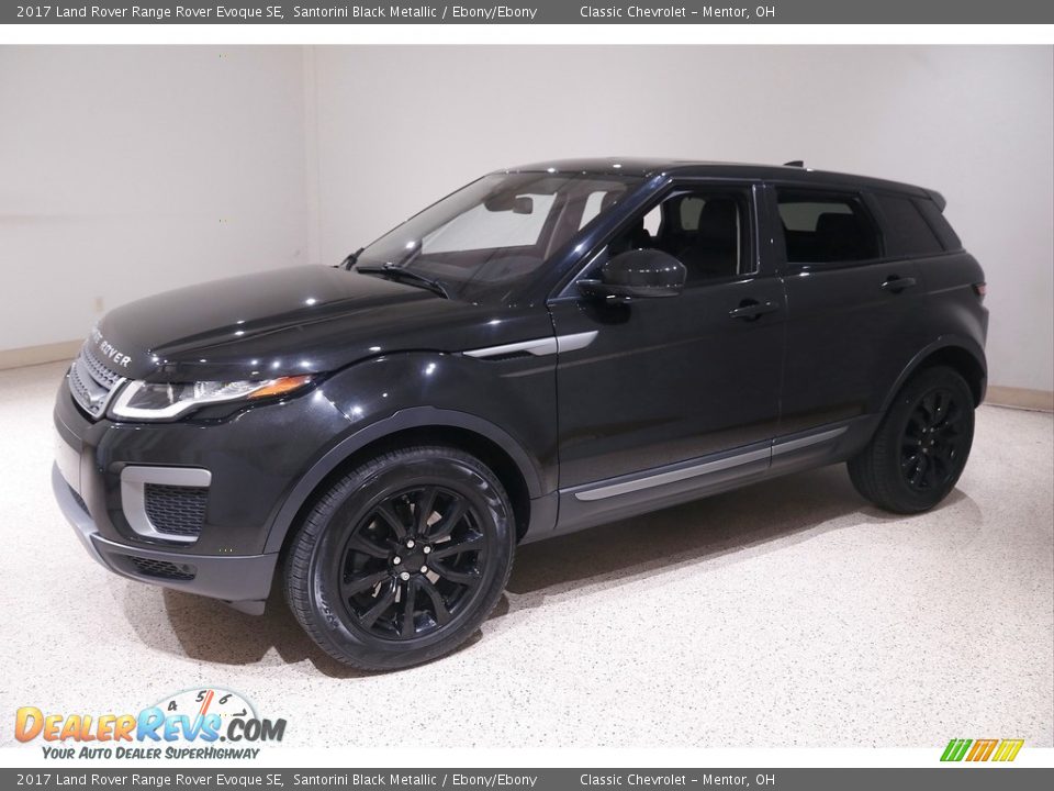 2017 Land Rover Range Rover Evoque SE Santorini Black Metallic / Ebony/Ebony Photo #3