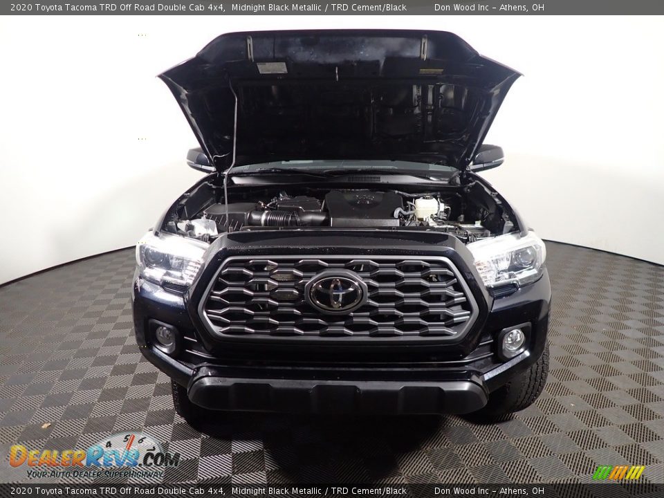 2020 Toyota Tacoma TRD Off Road Double Cab 4x4 Midnight Black Metallic / TRD Cement/Black Photo #5