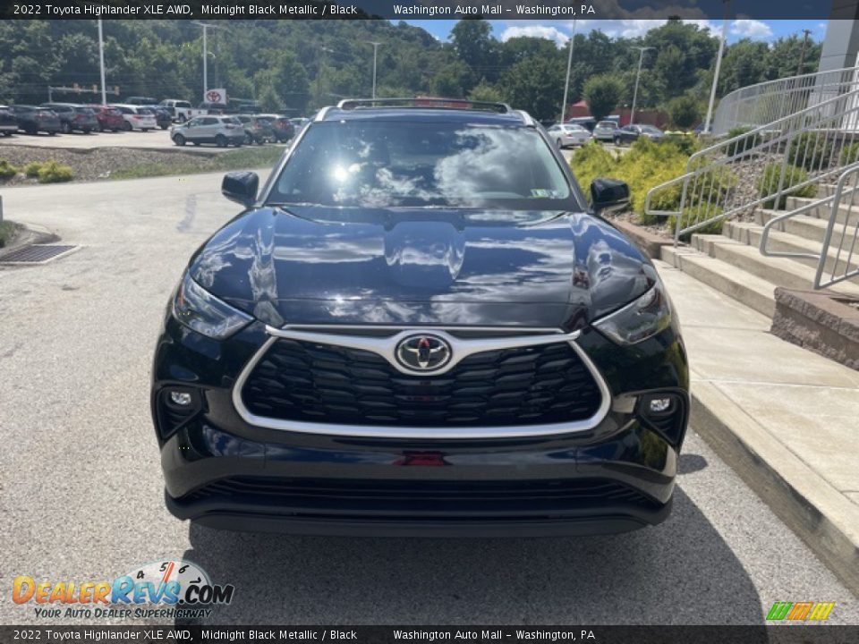 2022 Toyota Highlander XLE AWD Midnight Black Metallic / Black Photo #6