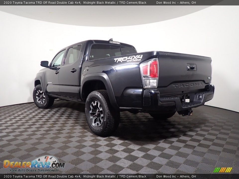 2020 Toyota Tacoma TRD Off Road Double Cab 4x4 Midnight Black Metallic / TRD Cement/Black Photo #9