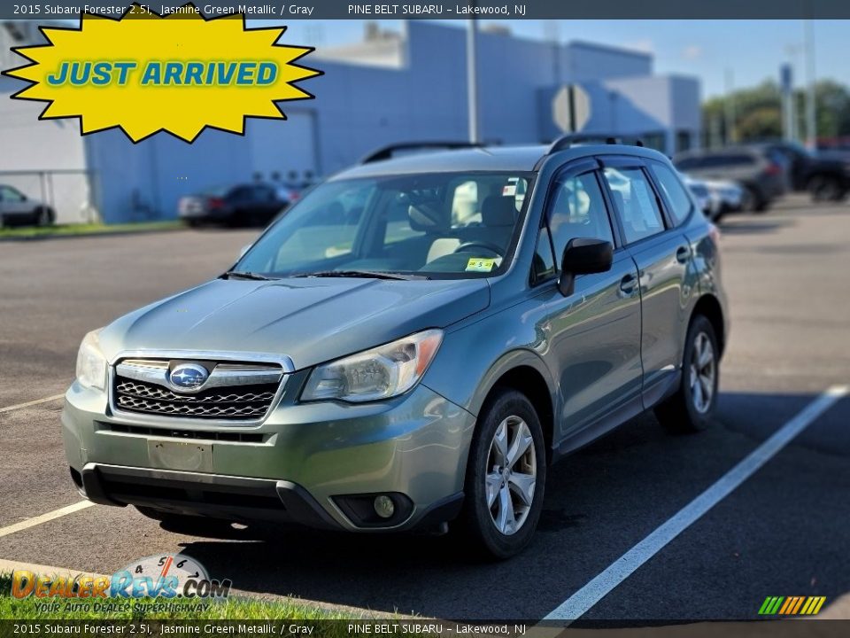 2015 Subaru Forester 2.5i Jasmine Green Metallic / Gray Photo #1