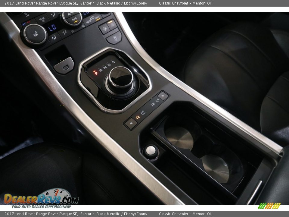 2017 Land Rover Range Rover Evoque SE Santorini Black Metallic / Ebony/Ebony Photo #16