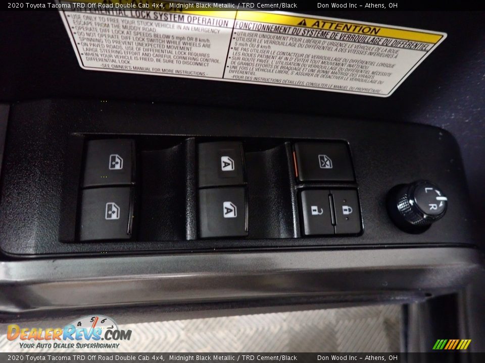 2020 Toyota Tacoma TRD Off Road Double Cab 4x4 Midnight Black Metallic / TRD Cement/Black Photo #16