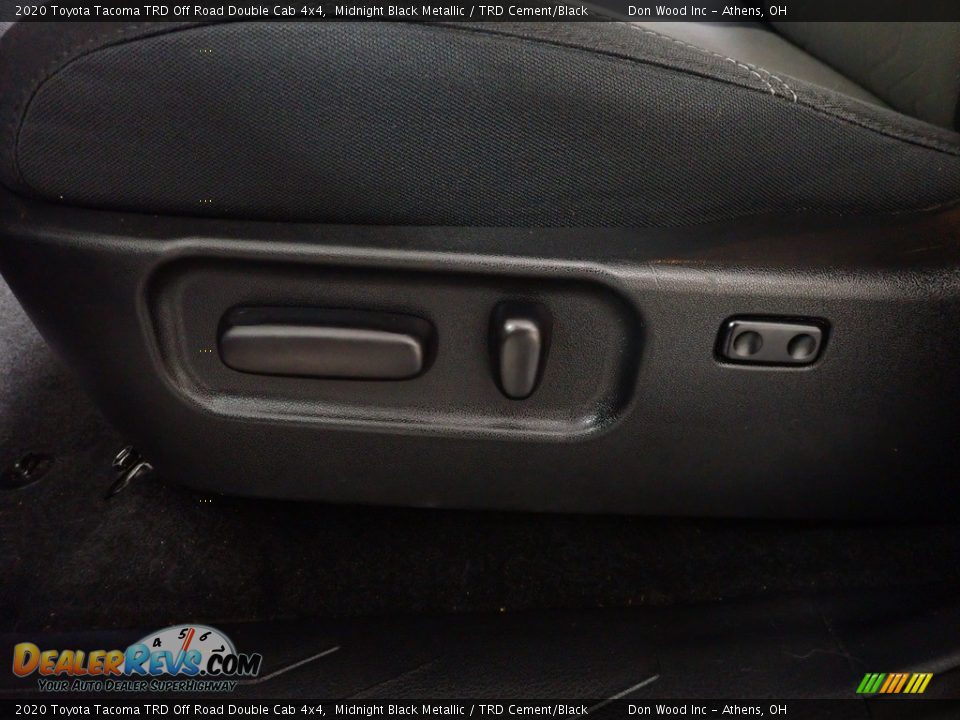 2020 Toyota Tacoma TRD Off Road Double Cab 4x4 Midnight Black Metallic / TRD Cement/Black Photo #18