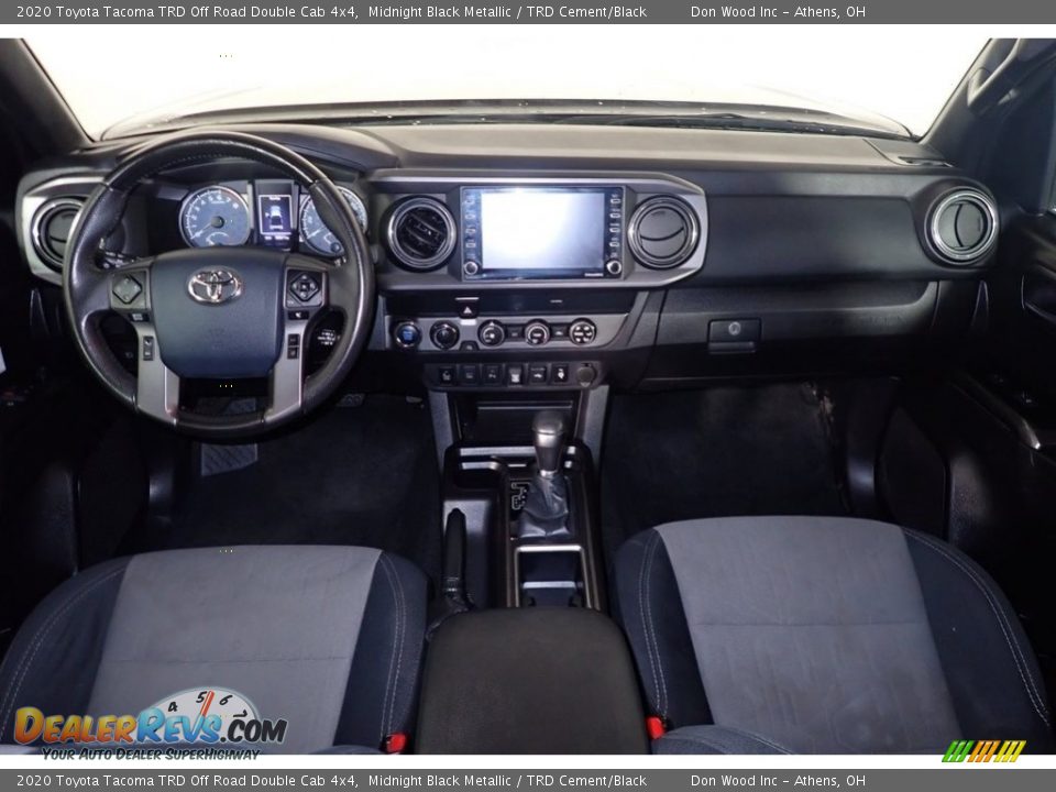 2020 Toyota Tacoma TRD Off Road Double Cab 4x4 Midnight Black Metallic / TRD Cement/Black Photo #19