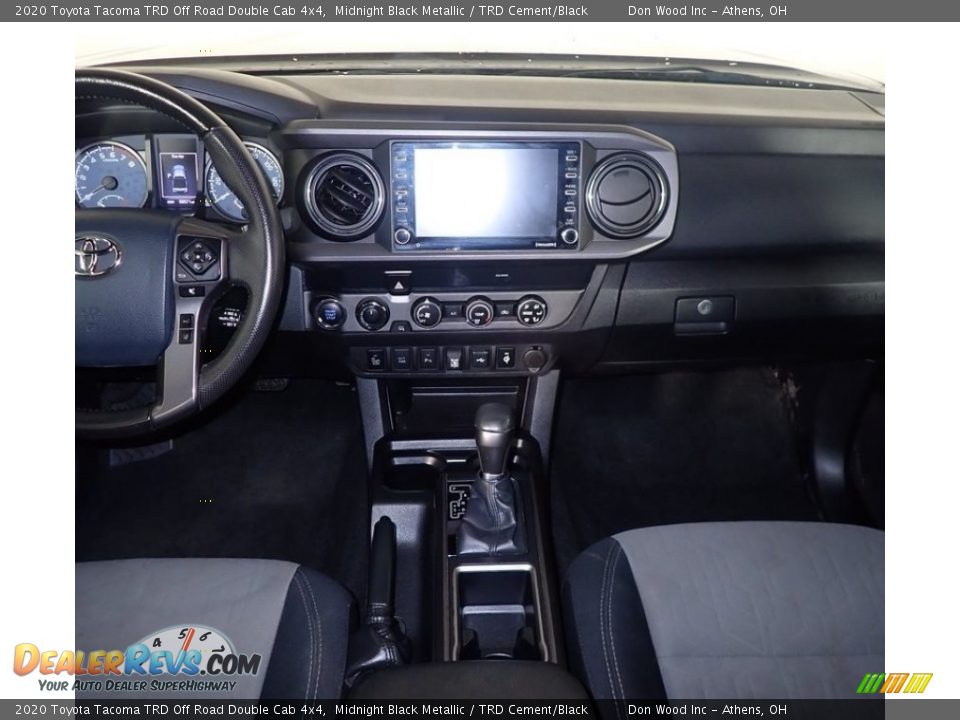 2020 Toyota Tacoma TRD Off Road Double Cab 4x4 Midnight Black Metallic / TRD Cement/Black Photo #20