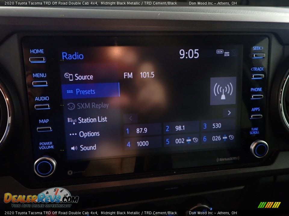 2020 Toyota Tacoma TRD Off Road Double Cab 4x4 Midnight Black Metallic / TRD Cement/Black Photo #21