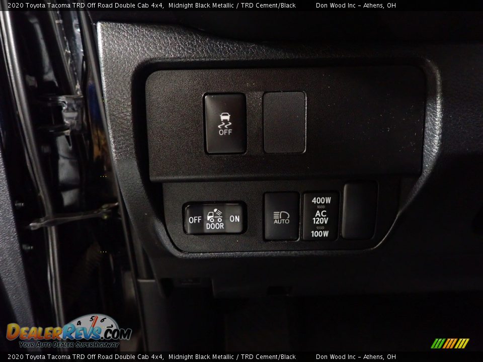 2020 Toyota Tacoma TRD Off Road Double Cab 4x4 Midnight Black Metallic / TRD Cement/Black Photo #26
