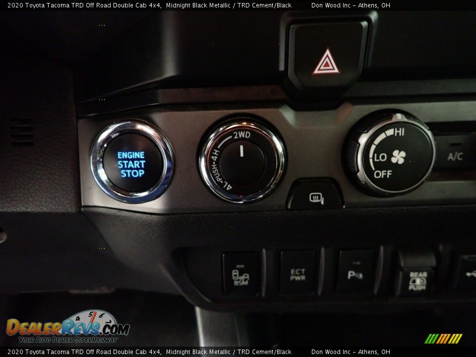2020 Toyota Tacoma TRD Off Road Double Cab 4x4 Midnight Black Metallic / TRD Cement/Black Photo #27