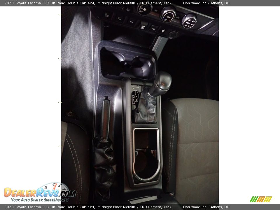 2020 Toyota Tacoma TRD Off Road Double Cab 4x4 Midnight Black Metallic / TRD Cement/Black Photo #28