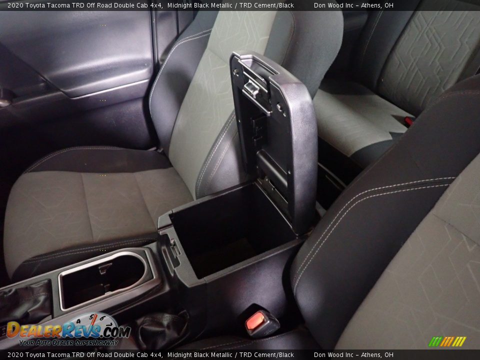 2020 Toyota Tacoma TRD Off Road Double Cab 4x4 Midnight Black Metallic / TRD Cement/Black Photo #29