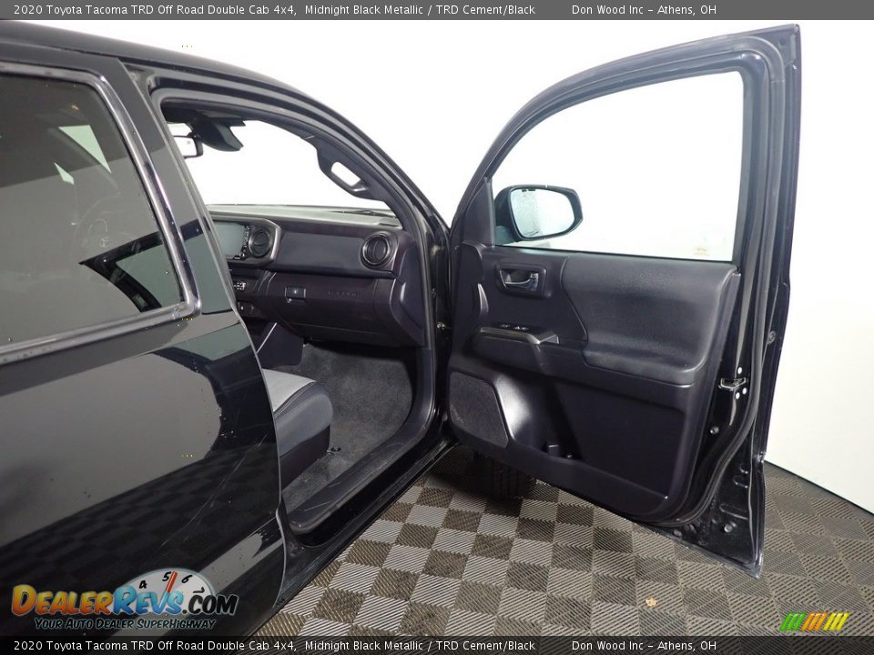 2020 Toyota Tacoma TRD Off Road Double Cab 4x4 Midnight Black Metallic / TRD Cement/Black Photo #34