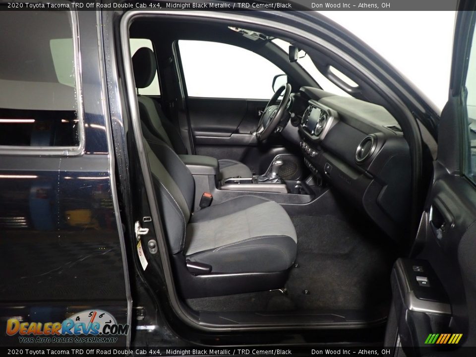 2020 Toyota Tacoma TRD Off Road Double Cab 4x4 Midnight Black Metallic / TRD Cement/Black Photo #35