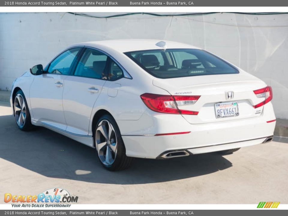 2018 Honda Accord Touring Sedan Platinum White Pearl / Black Photo #2