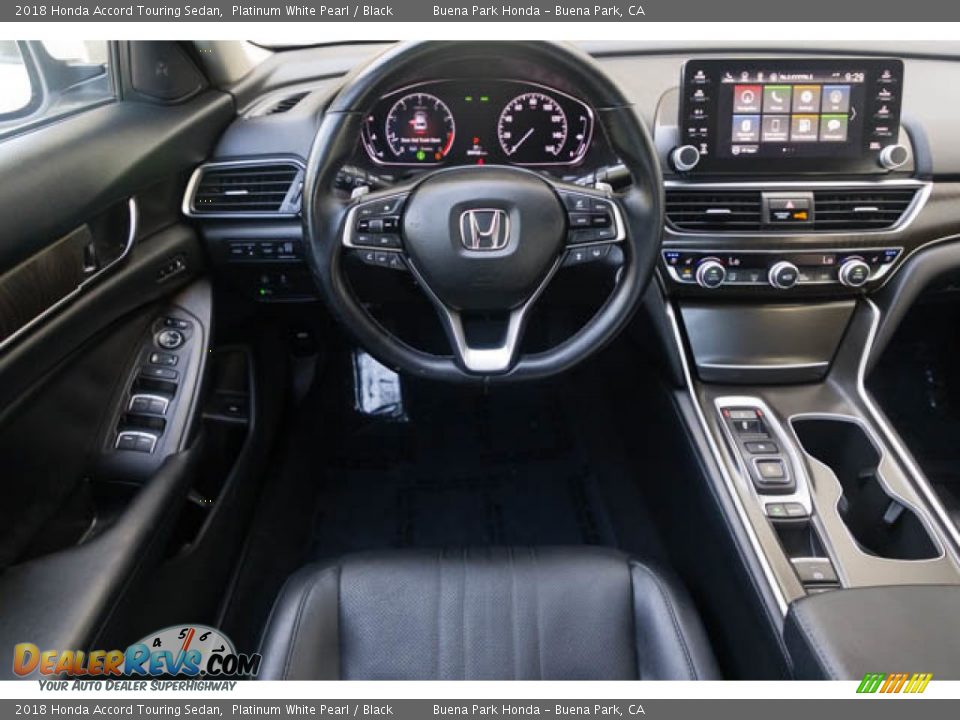 2018 Honda Accord Touring Sedan Platinum White Pearl / Black Photo #5