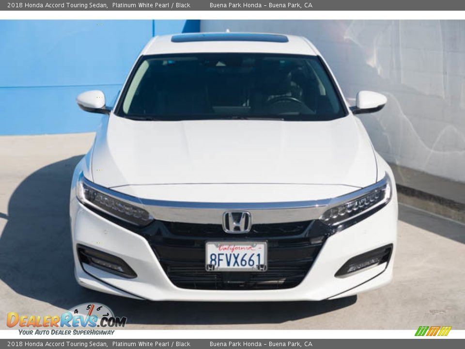 2018 Honda Accord Touring Sedan Platinum White Pearl / Black Photo #7